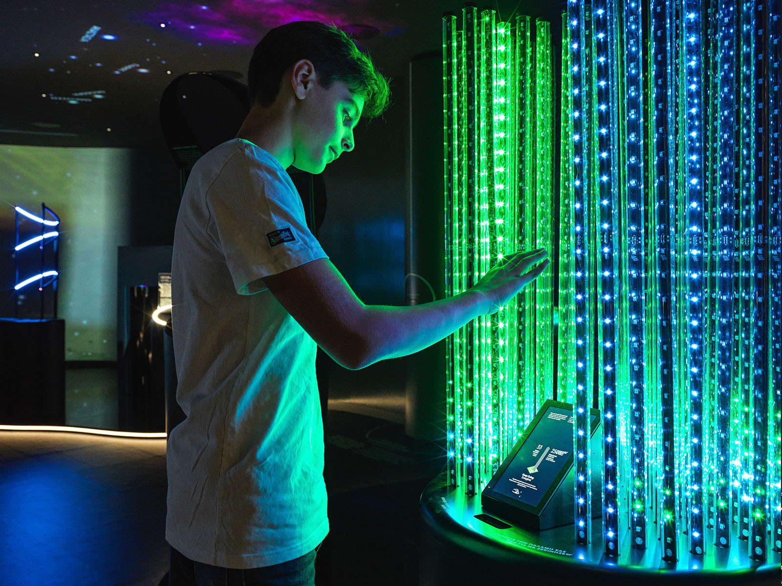 Greenspace installation highlighting how moving up frees greenspace